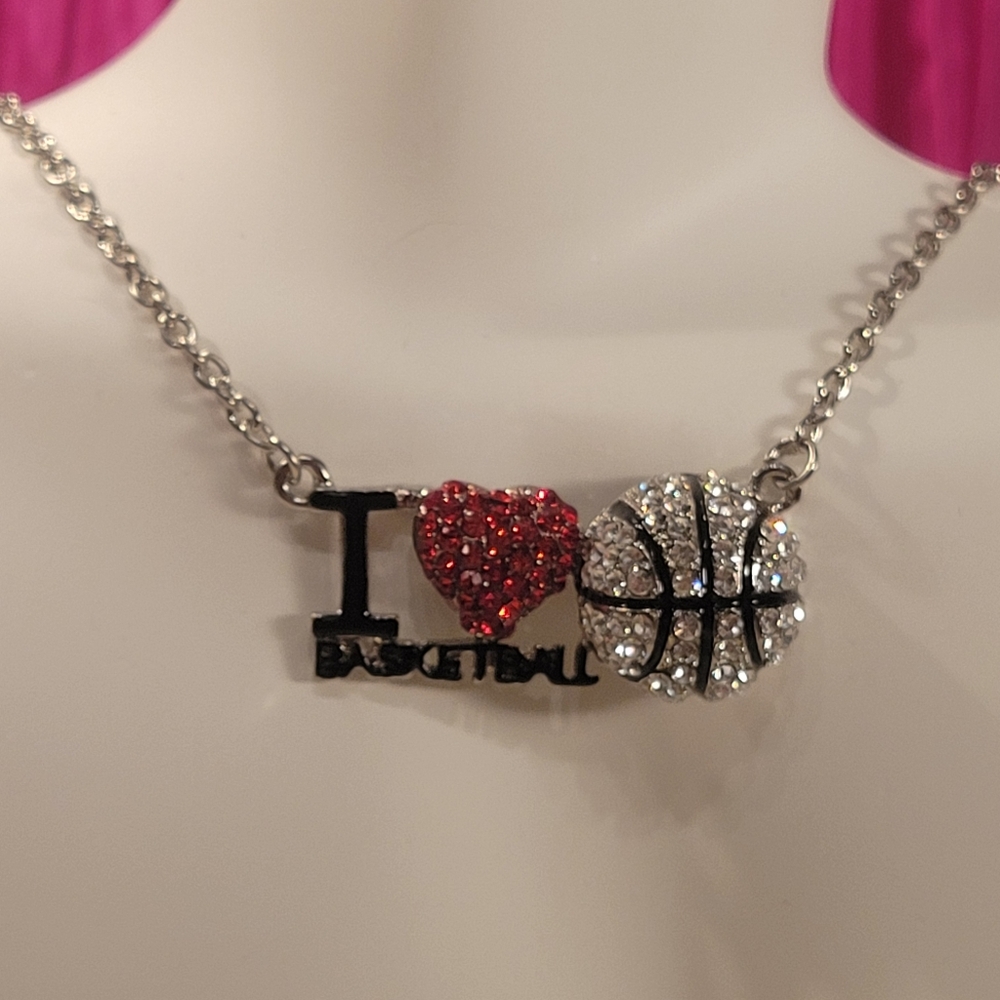 🏀 I Love Basketball Necklace
